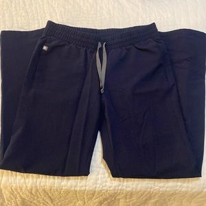 Figs Wide Leg Scrub Pants Navy